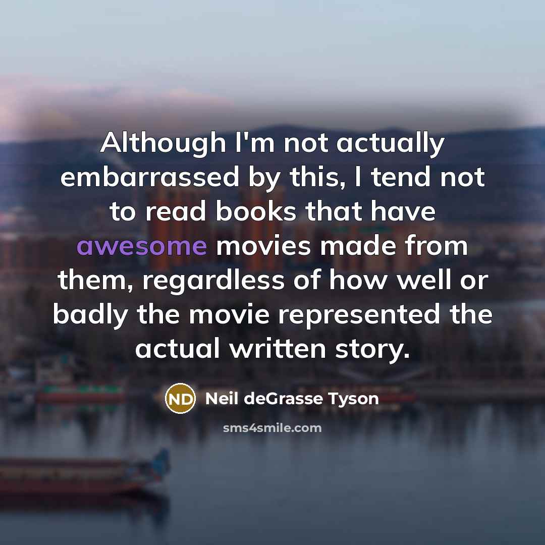 “Although I'm not actually embarrassed by this, I tend not…” quote by Neil deGrasse Tyson