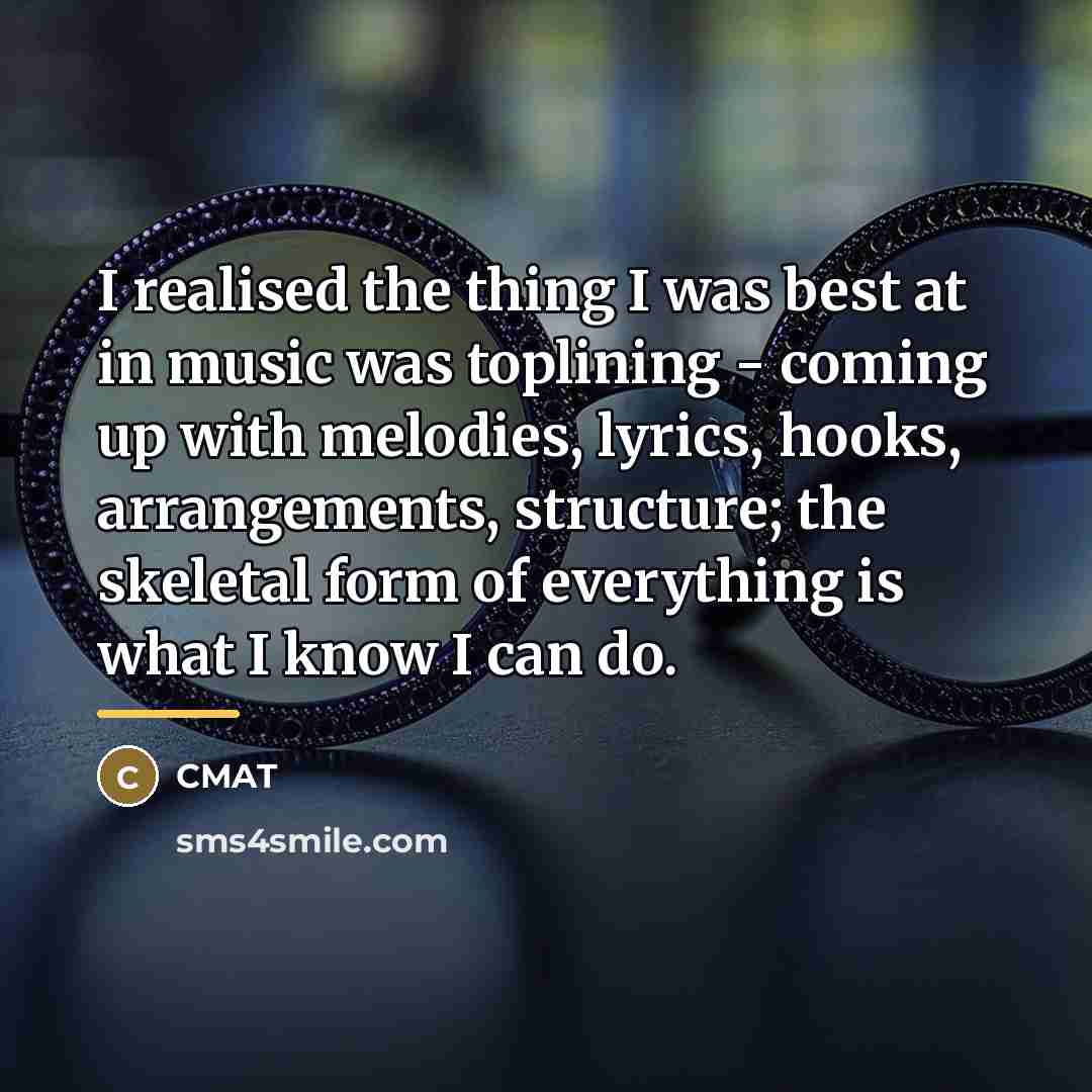 “I realised the thing I was best at in music…” quote by CMAT