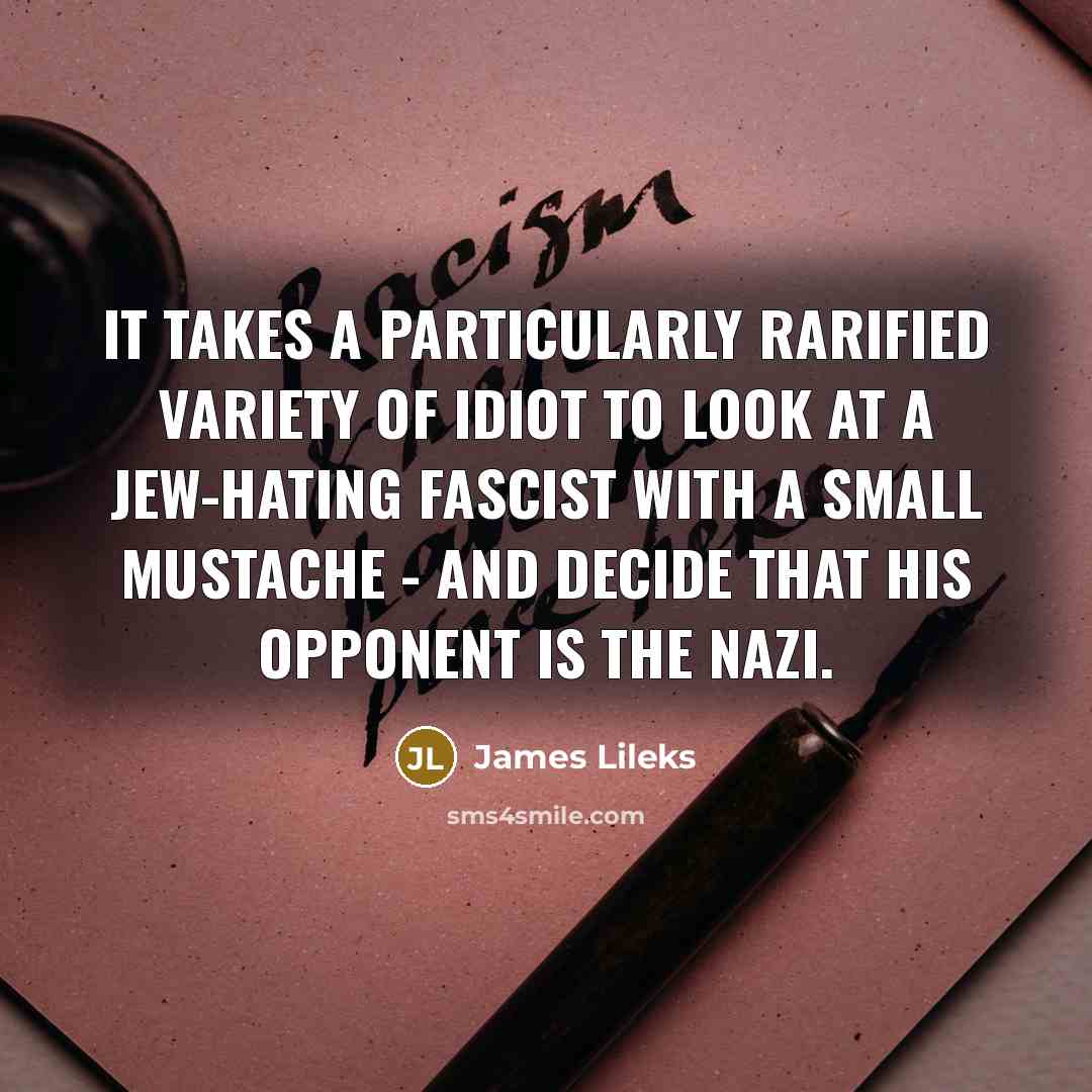 “It takes a particularly rarified variety of idiot to look…” quote by James Lileks