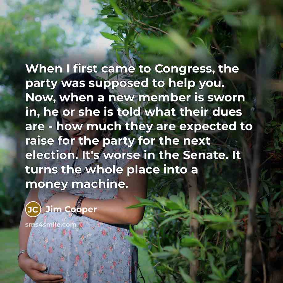 “When I first came to Congress, the party was supposed…” quote by Jim Cooper