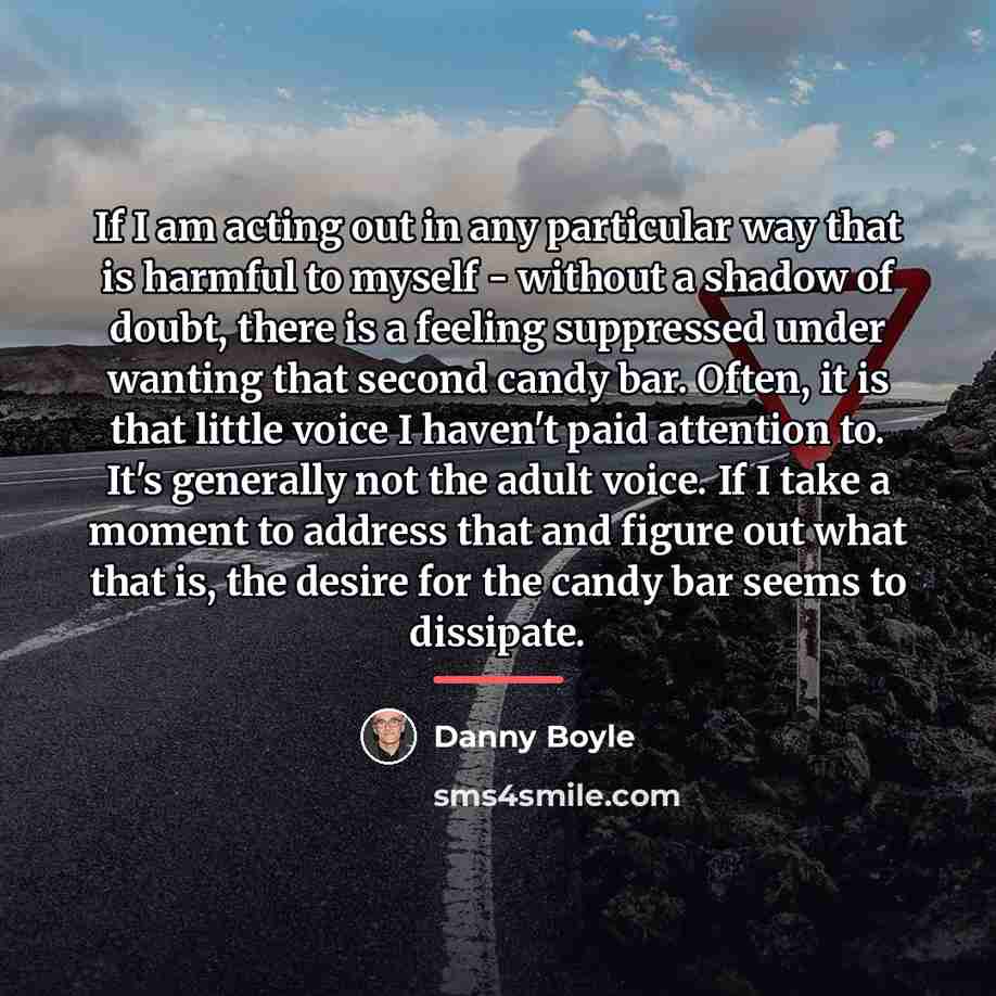 “If I am acting out in any particular way that…” quote by Danny Boyle