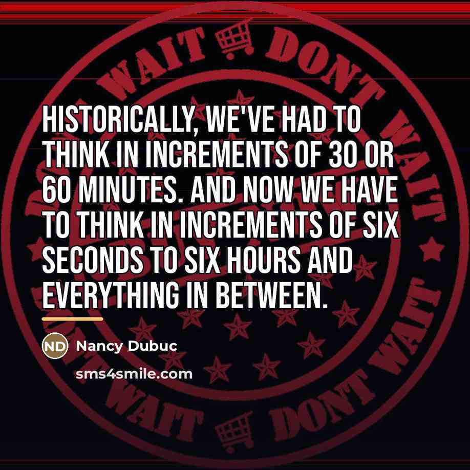 “Historically, we've had to think in increments of 30 or…” quote by Nancy Dubuc