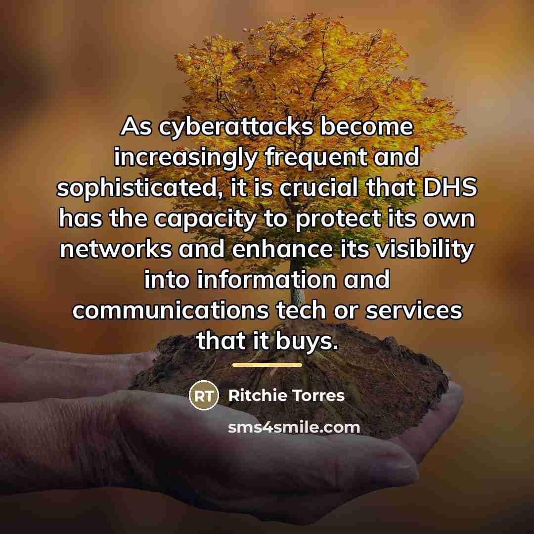 “As cyberattacks become increasingly frequent and sophisticated, it is crucial…” quote by Ritchie Torres