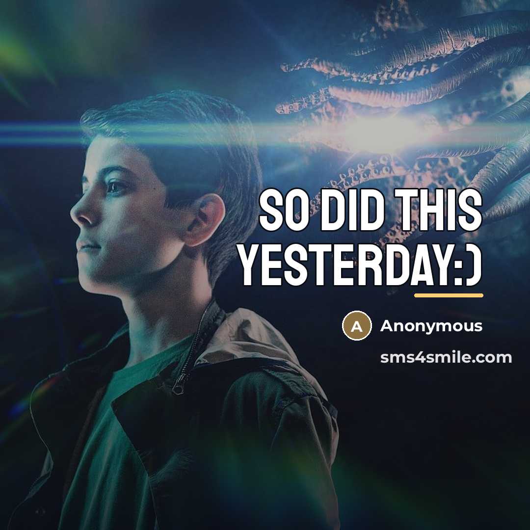 “So did this yesterday:)…” quote by Anonymous