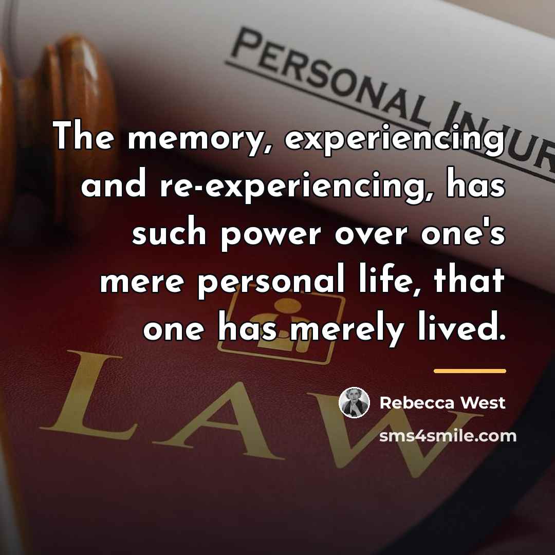 “The memory, experiencing and re-experiencing, has such power over one's…” quote by Rebecca West