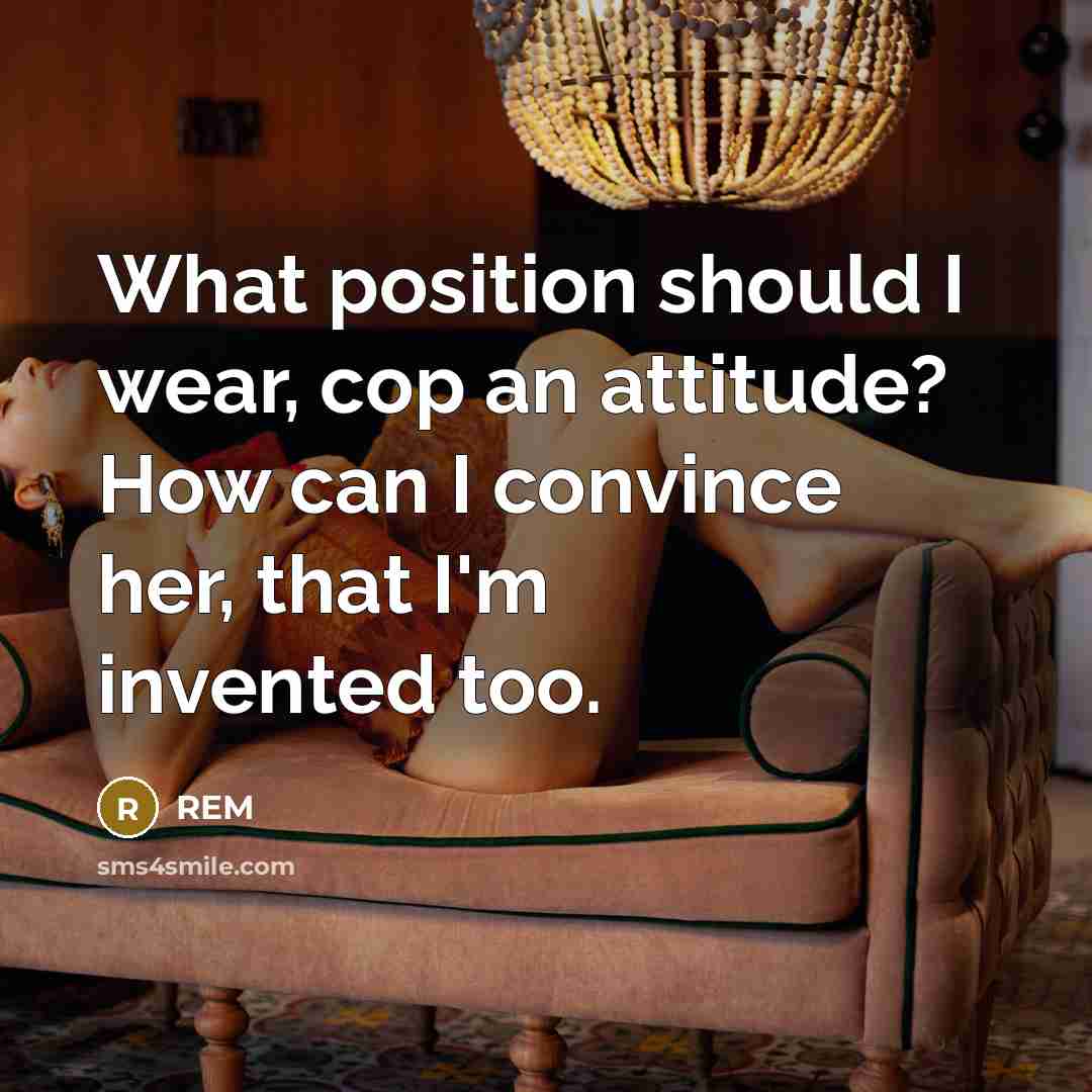 “What position should I wear, cop an attitude? How can…” quote by REM