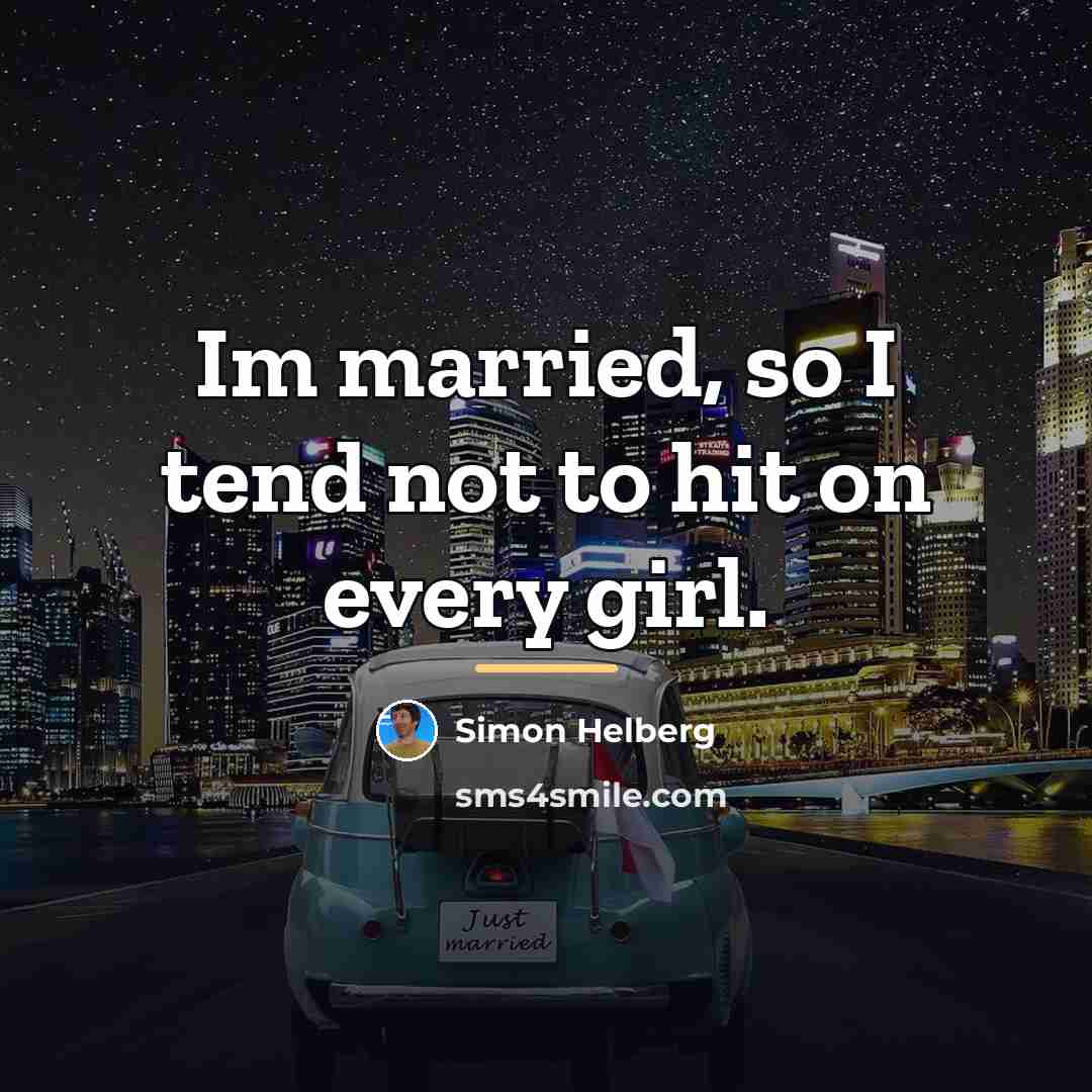 “Im married, so I tend not to hit on every…” quote by Simon Helberg