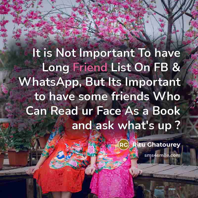 “It is Not Important To have Long Friend List On…” quote by Ritu Ghatourey