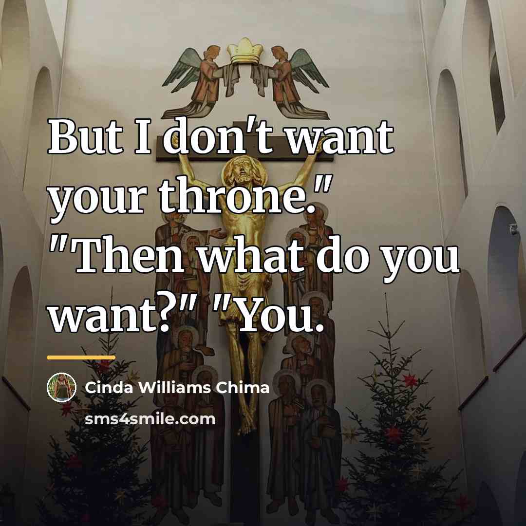“But I don't want your throne." "Then what do you…” quote by Cinda Williams Chima