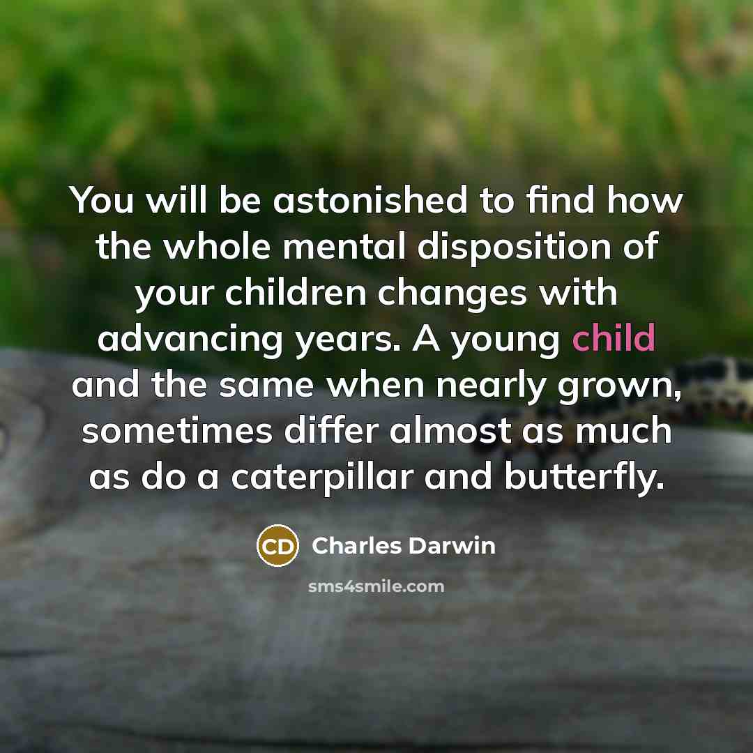 “You will be astonished to find how the whole mental…” quote by Charles Darwin