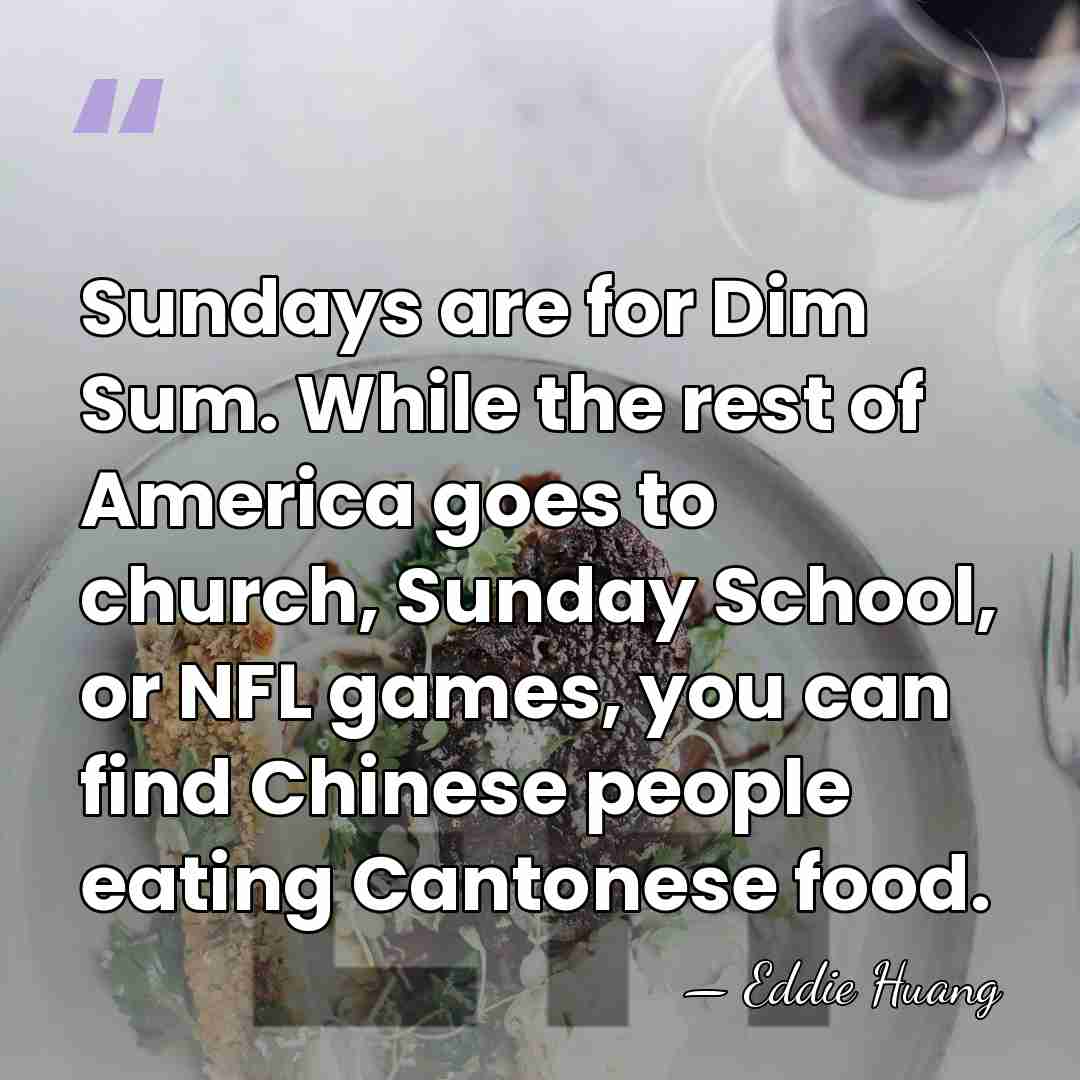 Sundays are for Dim Sum. While the rest of America goes to&hellip; - Eddie Huang