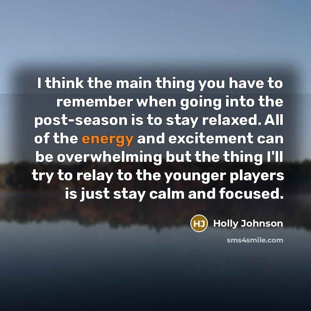 “I think the main thing you have to remember when…” quote by Holly Johnson