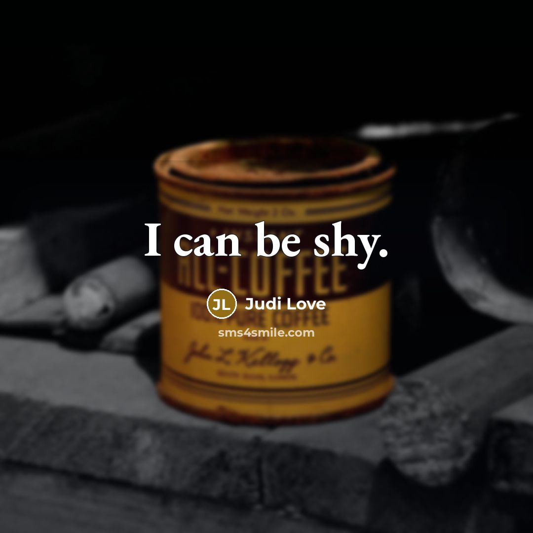 “I can be shy.…” quote by Judi Love