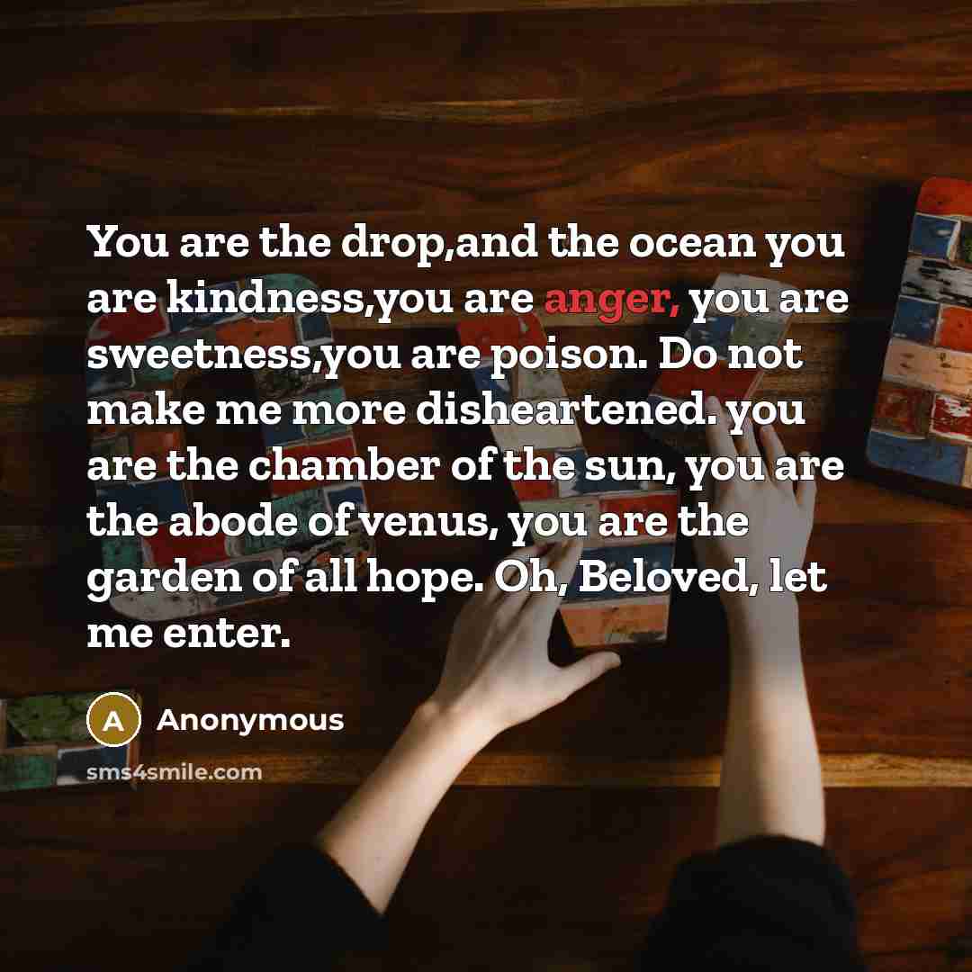 “You are the drop,and the ocean you are kindness,you are…” quote by Anonymous