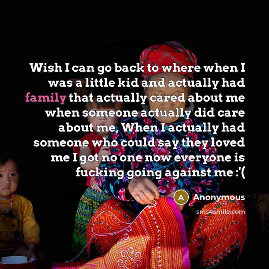 “Wish I can go back to where when I was…” quote by Anonymous