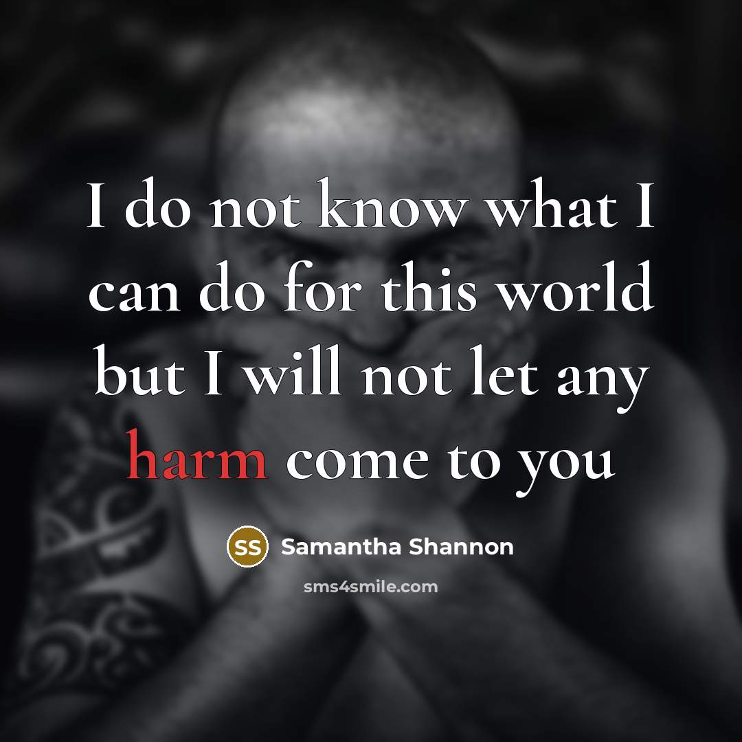 “I do not know what I can do for this…” quote by Samantha Shannon