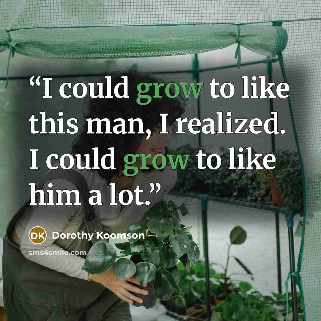 “I could grow to like this man, I realized. I could grow to like him a lot.” quote by Dorothy Koomson