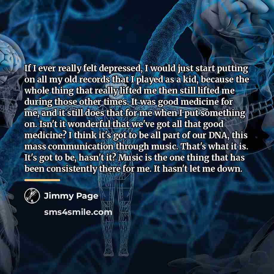 “If I ever really felt depressed, I would just start…” quote by Jimmy Page