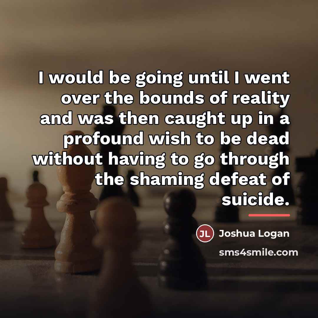 “I would be going until I went over the bounds…” quote by Joshua Logan