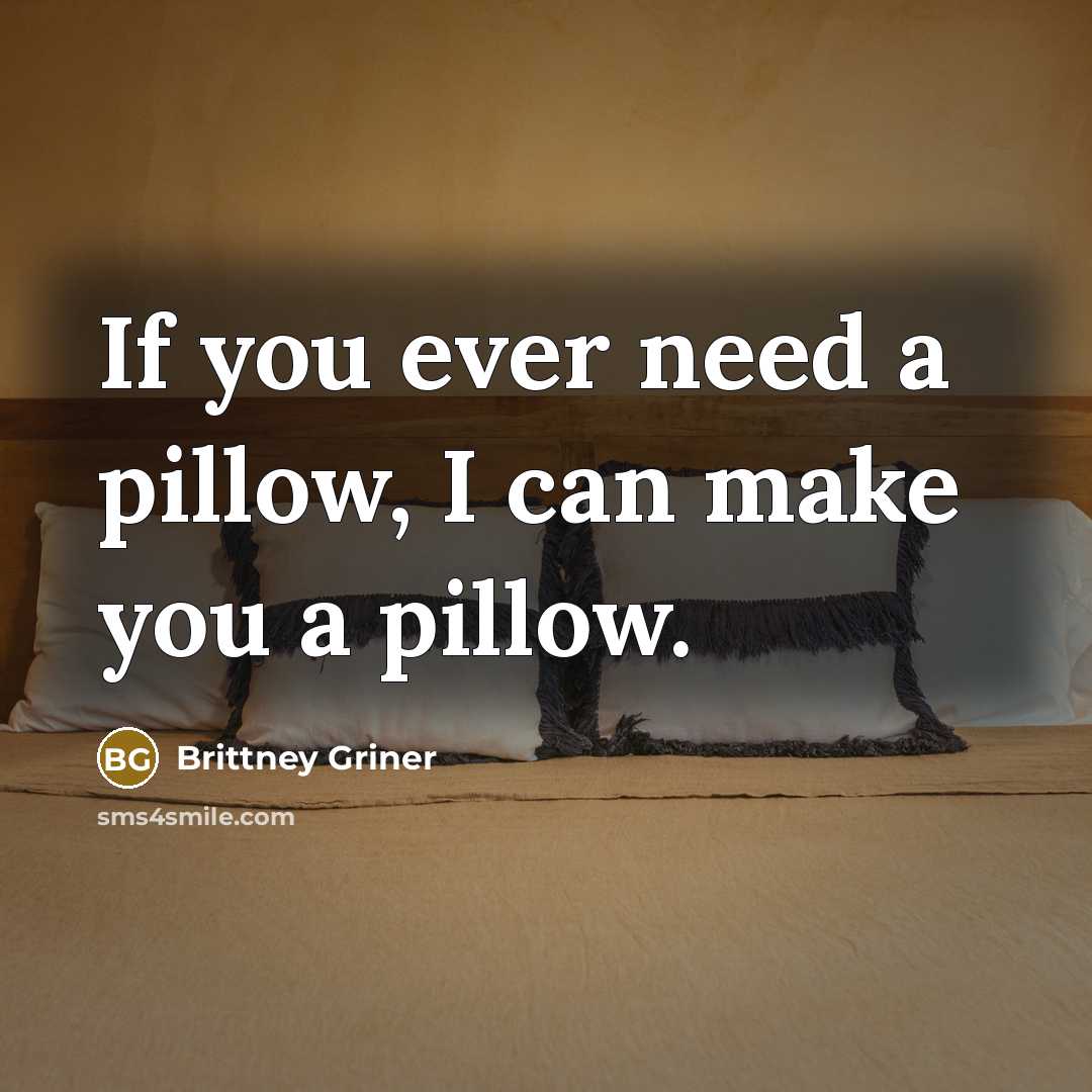 “If you ever need a pillow, I can make you…” quote by Brittney Griner