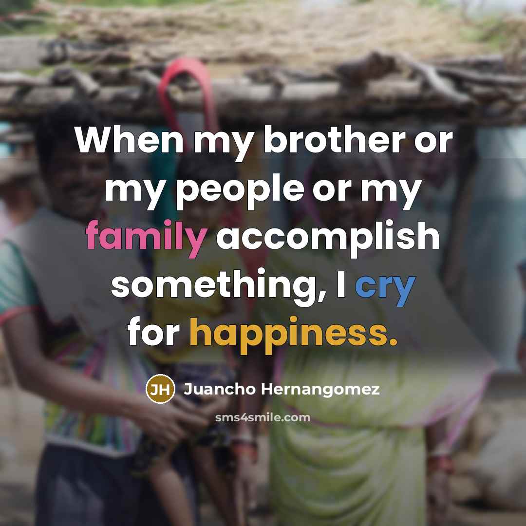 “When my brother or my people or my family accomplish…” quote by Juancho Hernangomez