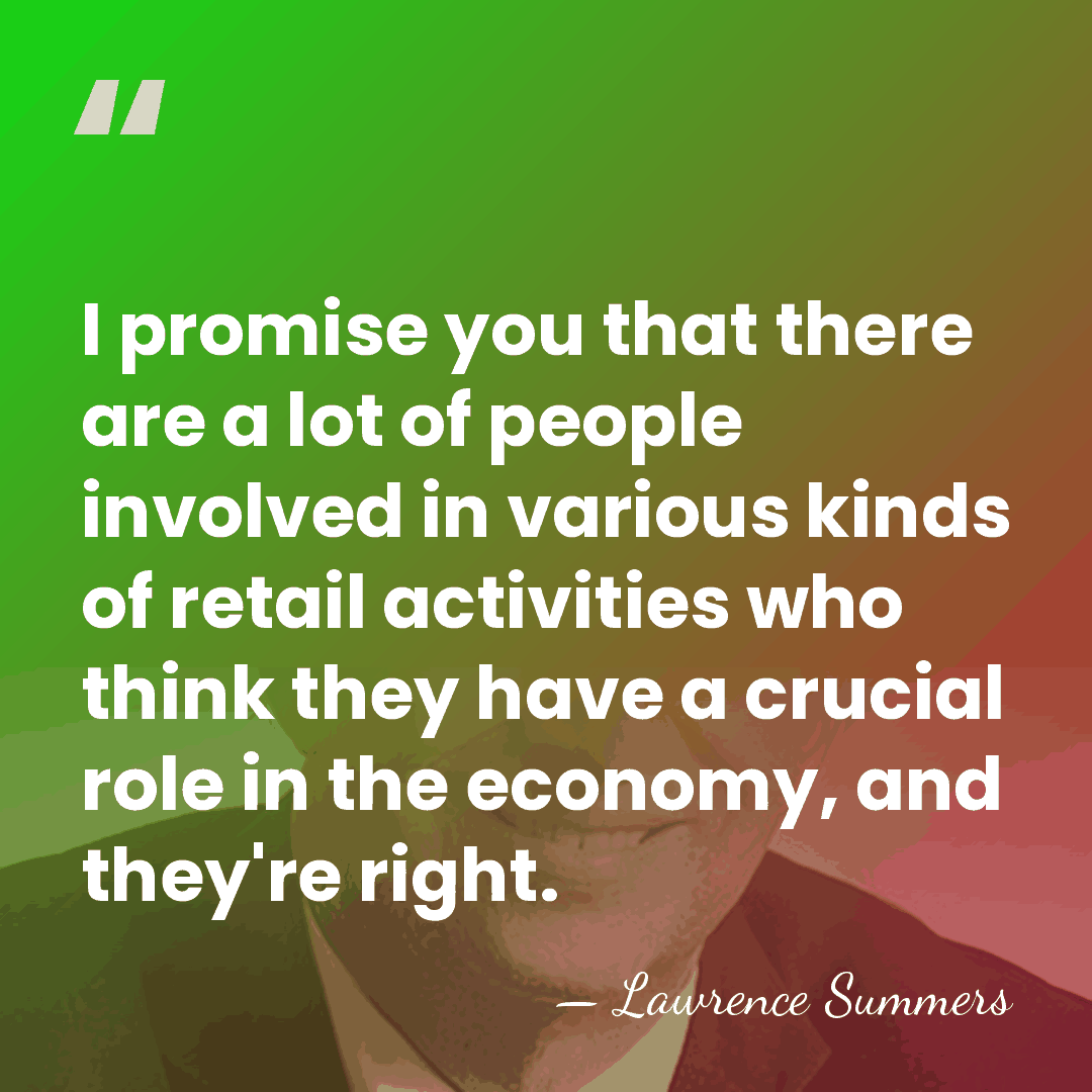 I promise you that there are a lot of people involved in&hellip; - Lawrence Summers