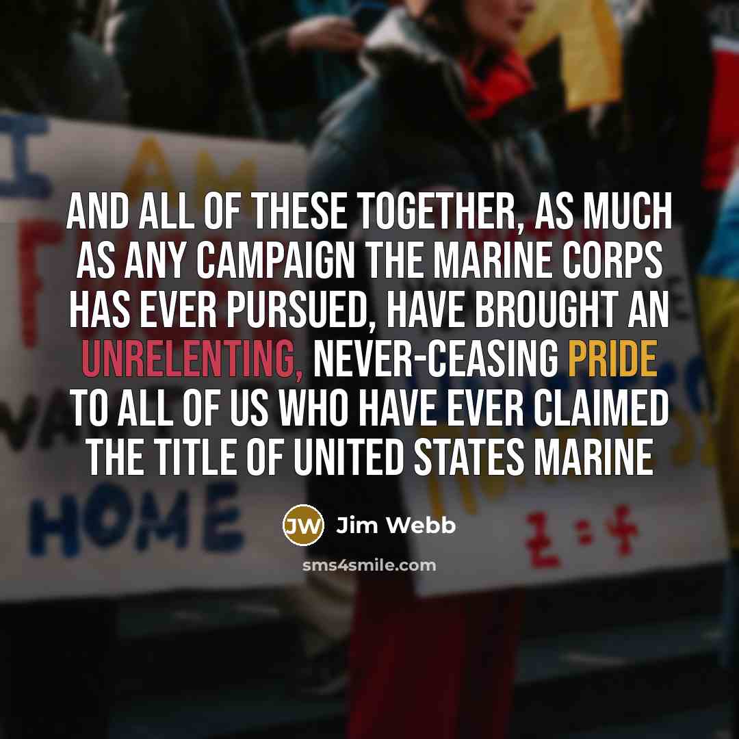 “And all of these together, as much as any campaign…” quote by Jim Webb