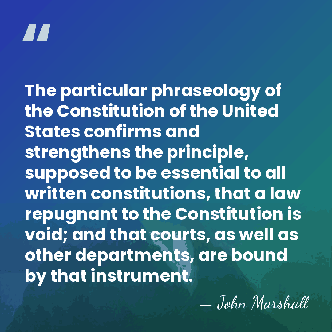 The particular phraseology of the Constitution of the United States confirms and&hellip; - John Marshall