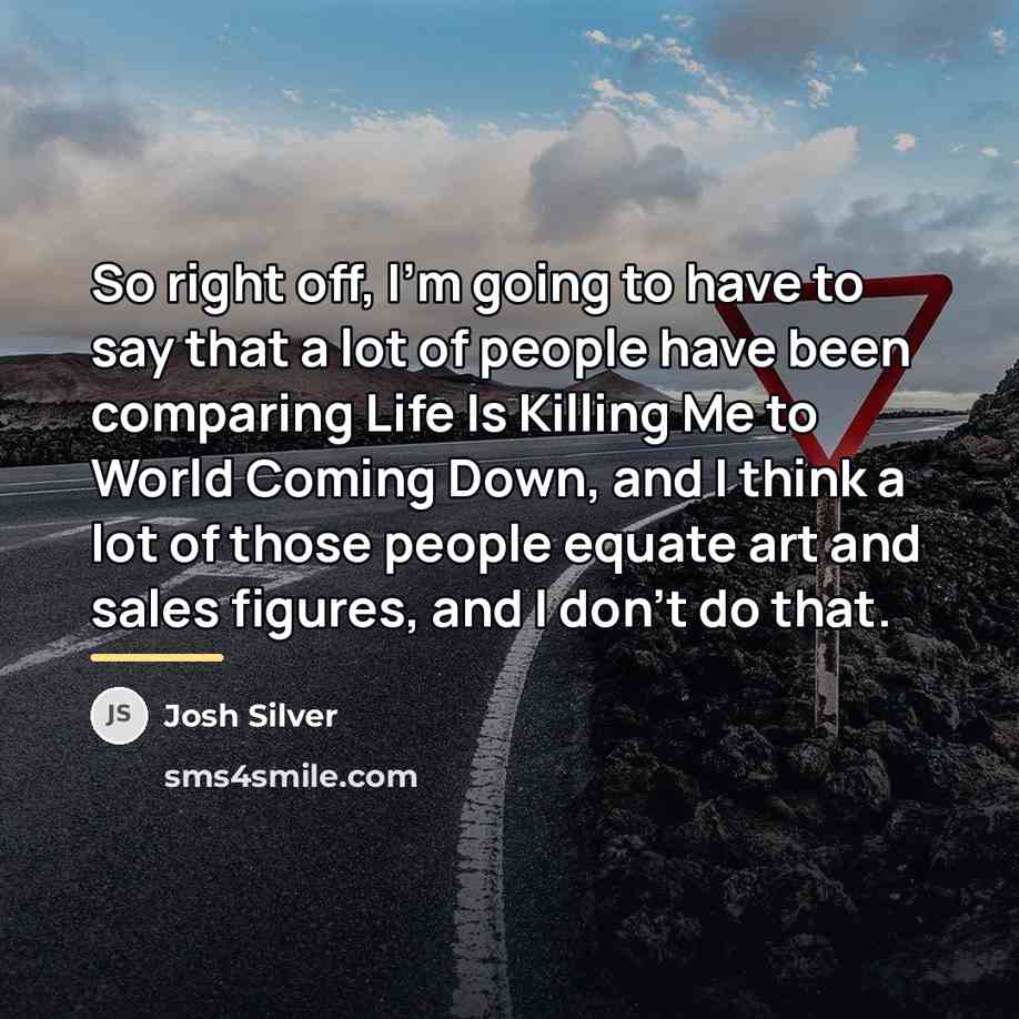 “So right off, I'm going to have to say that…” quote by Josh Silver
