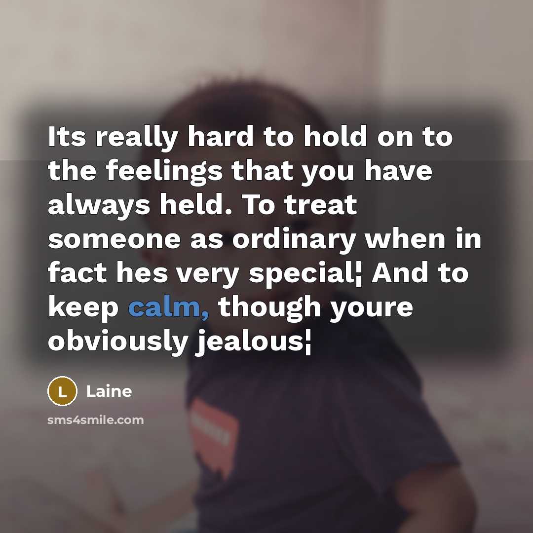 “Its really hard to hold on to the feelings that…” quote by Laine