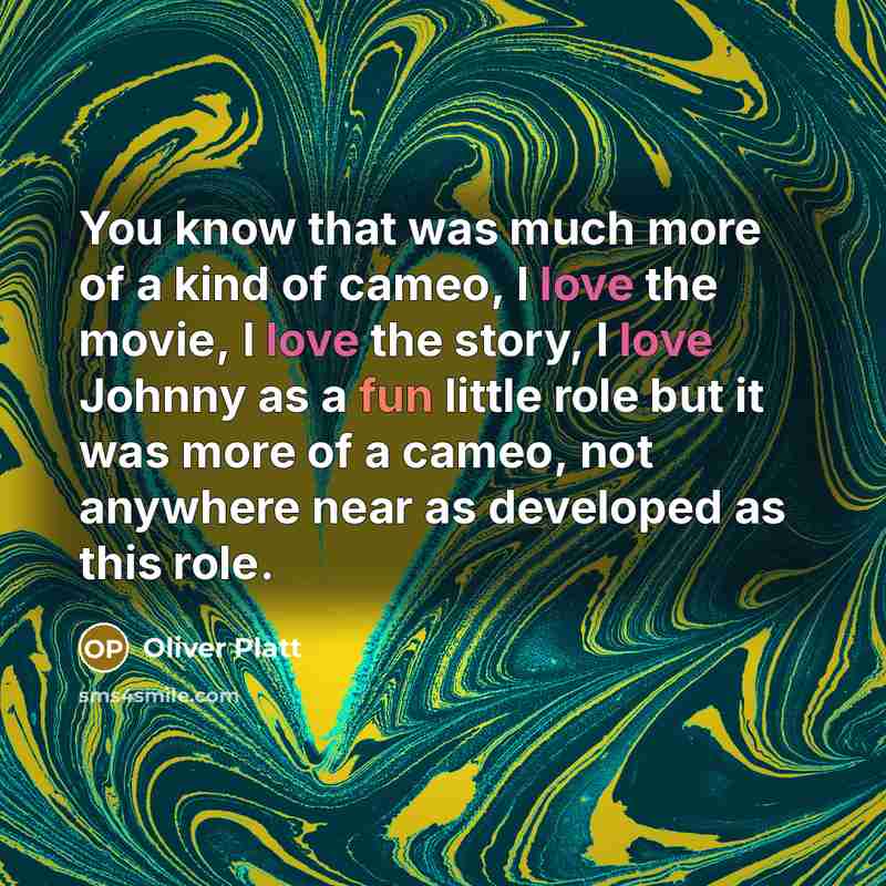 “You know that was much more of a kind of…” quote by Oliver Platt