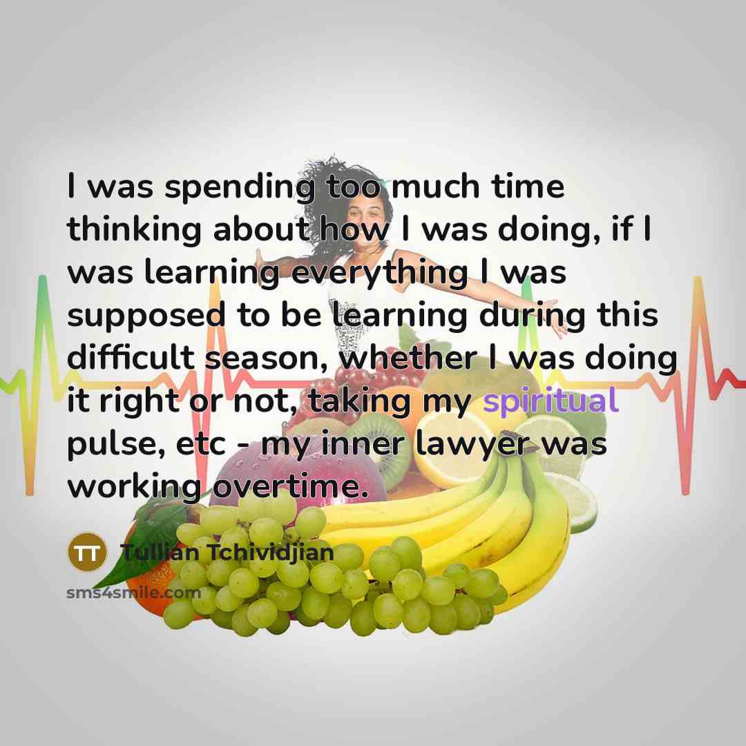 “I was spending too much time thinking about how I…” quote by Tullian Tchividjian