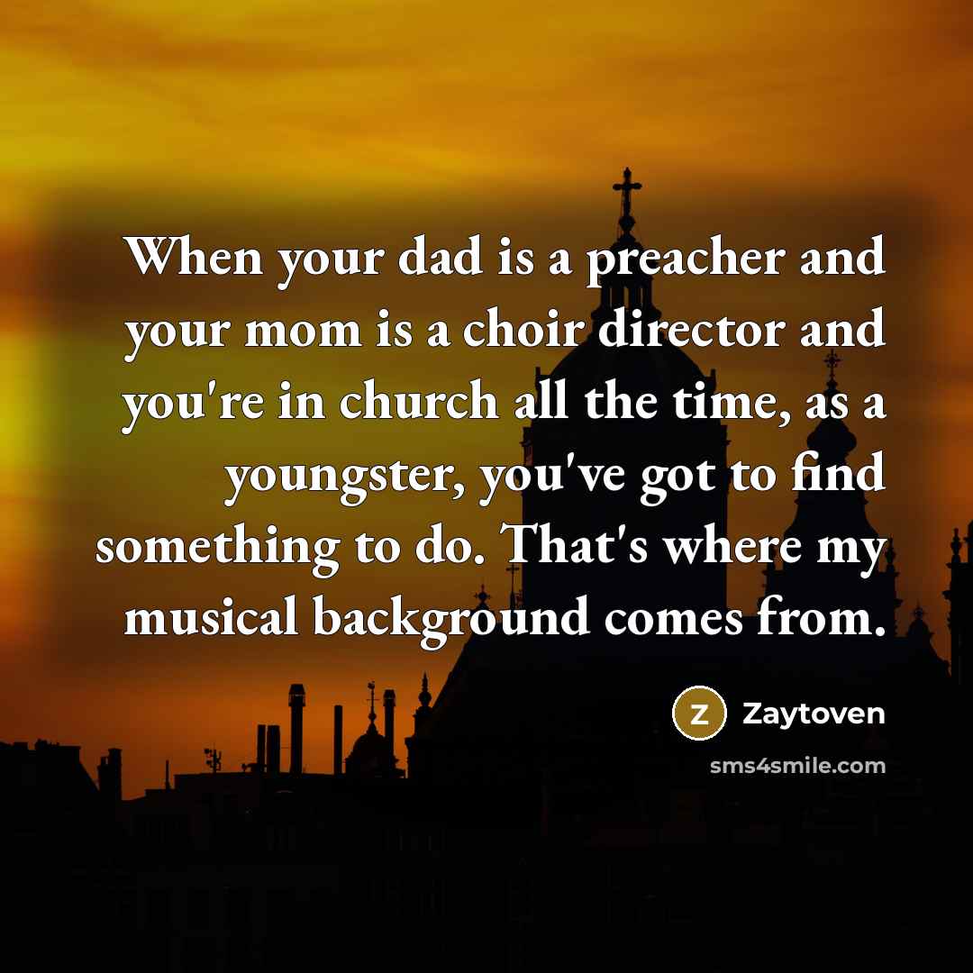 “When your dad is a preacher and your mom is…” quote by Zaytoven