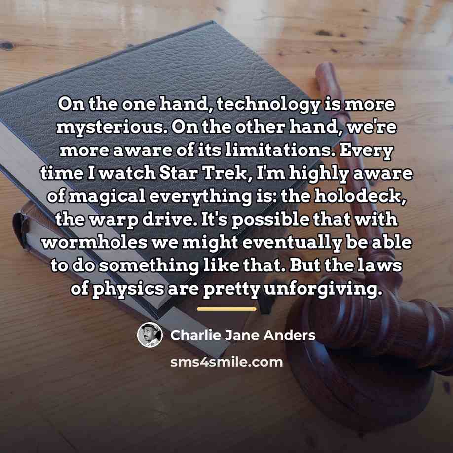 “On the one hand, technology is more mysterious. On the…” quote by Charlie Jane Anders