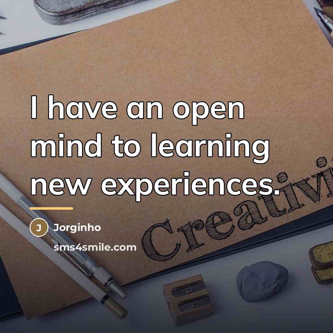 “I have an open mind to learning new experiences.…” quote by Jorginho