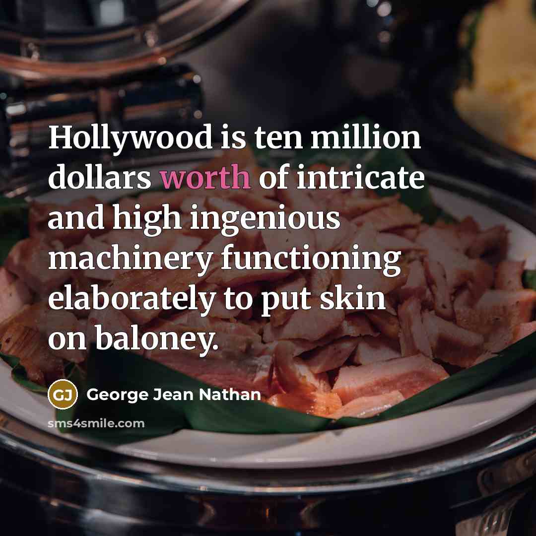 “Hollywood is ten million dollars worth of intricate and high…” quote by George Jean Nathan