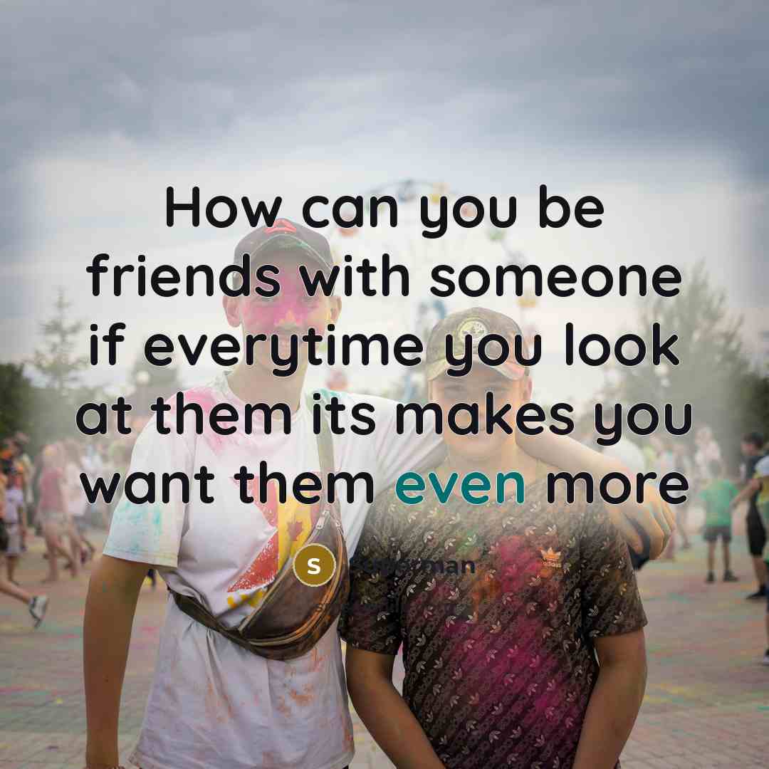 “How can you be friends with someone if everytime you…” quote by Superman