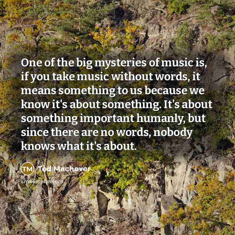 “One of the big mysteries of music is, if you…” quote by Tod Machover
