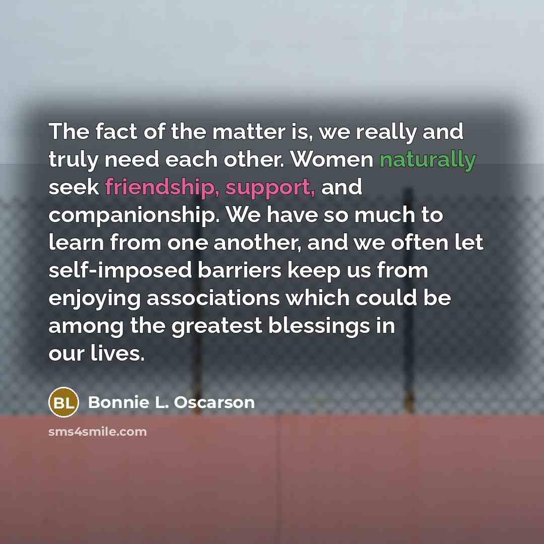 “The fact of the matter is, we really and truly…” quote by Bonnie L. Oscarson
