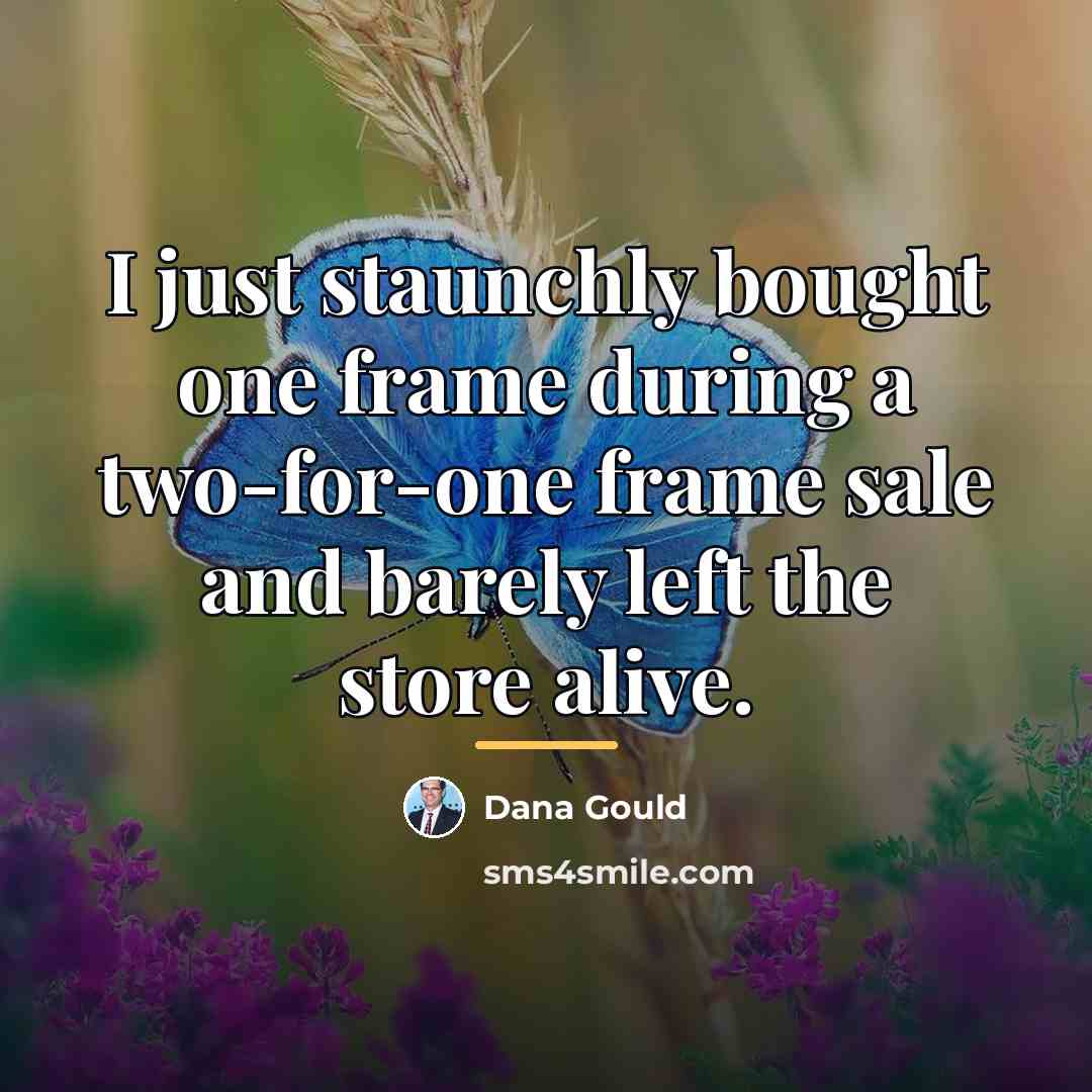 “I just staunchly bought one frame during a two-for-one frame…” quote by Dana Gould