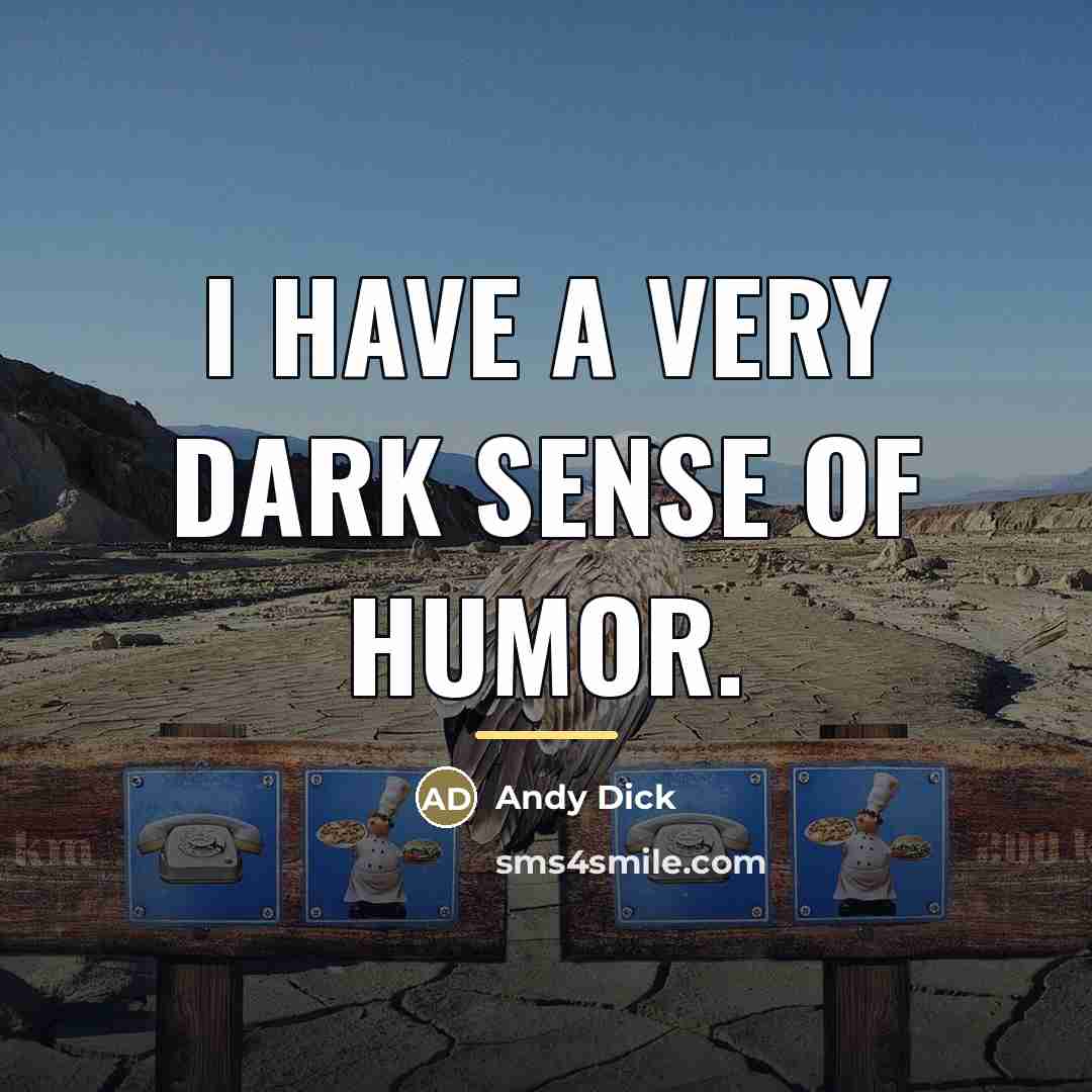 “I have a very dark sense of humor.…” quote by Andy Dick