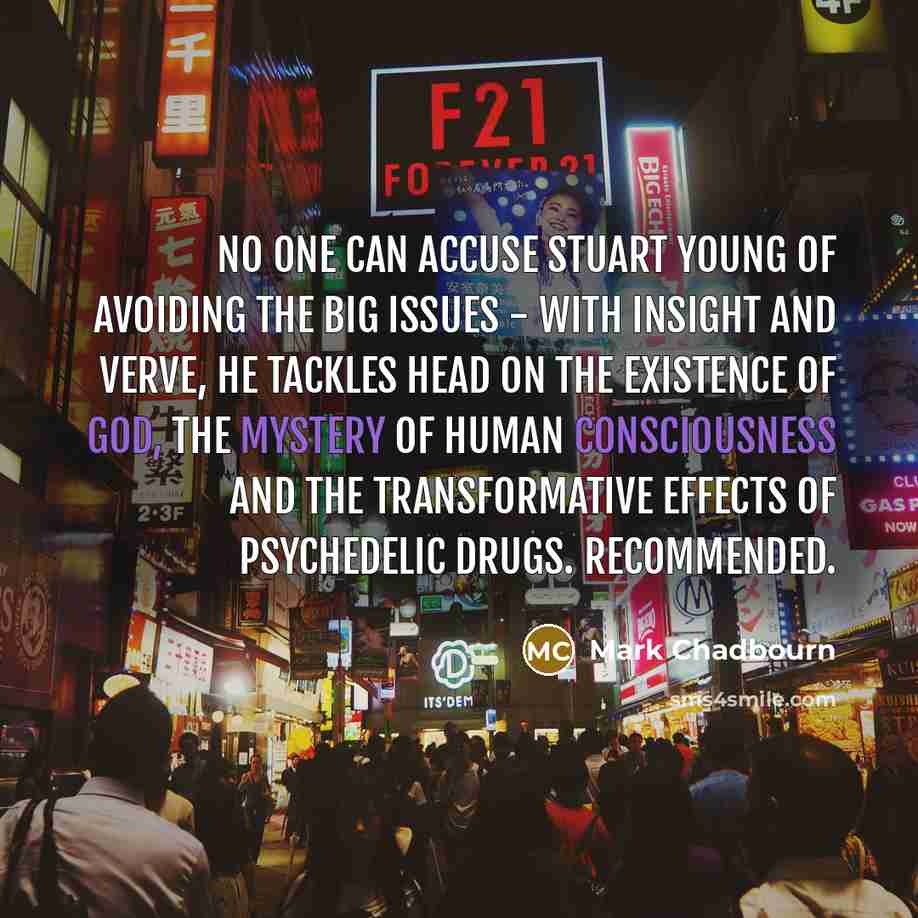 “No one can accuse Stuart Young of avoiding the big issues - with insight and verve, he tackles head on the existence of God, the mystery of human consciousness and the transformative effects of psychedelic drugs. Recommended.” quote by Mark Chadbourn