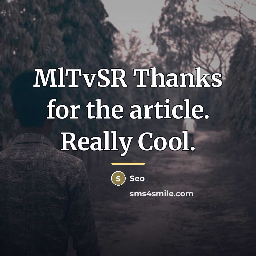 “MlTvSR Thanks for the article. Really Cool.…” quote by Seo
