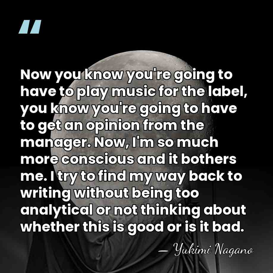 Now you know you're going to have to play music for the&hellip; - Yukimi Nagano