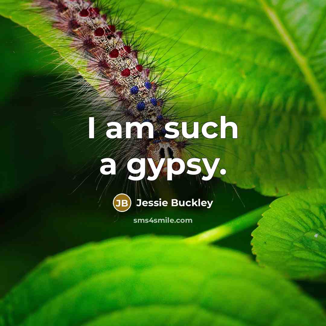 “I am such a gypsy.…” quote by Jessie Buckley