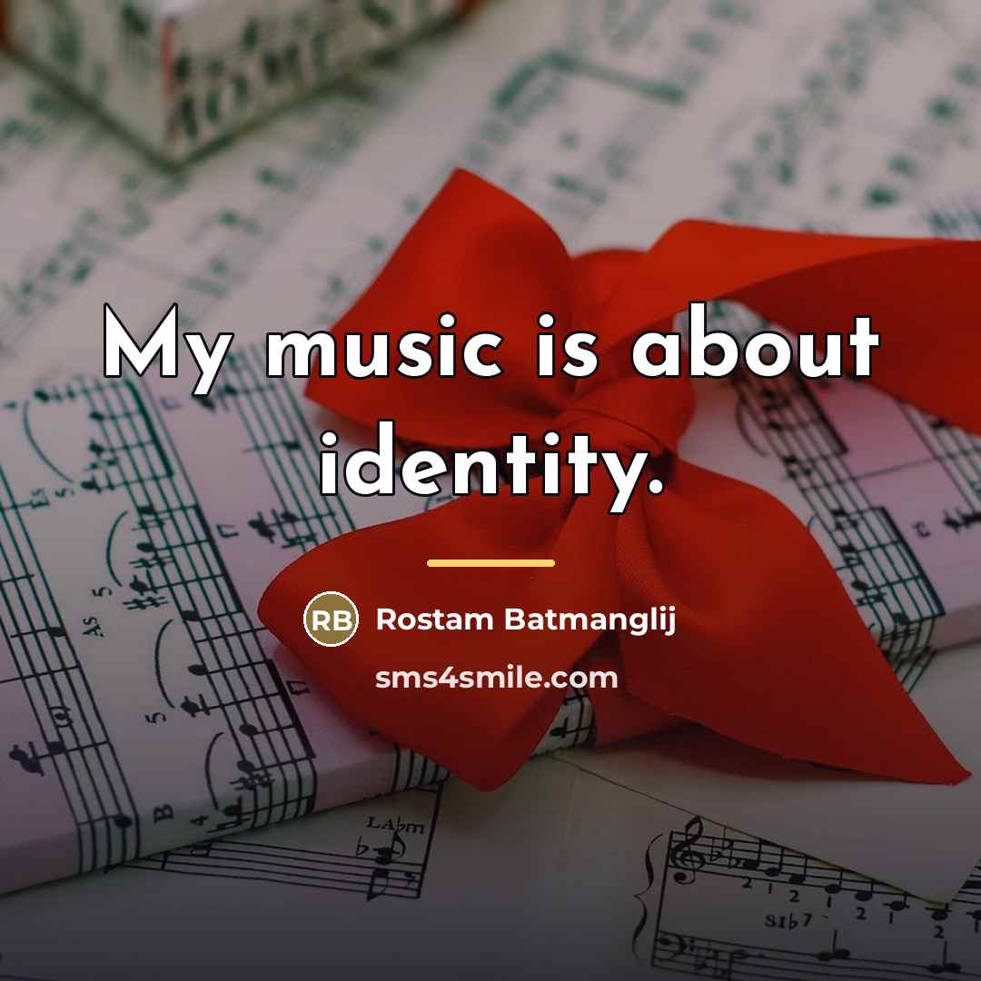 “My music is about identity.…” quote by Rostam Batmanglij