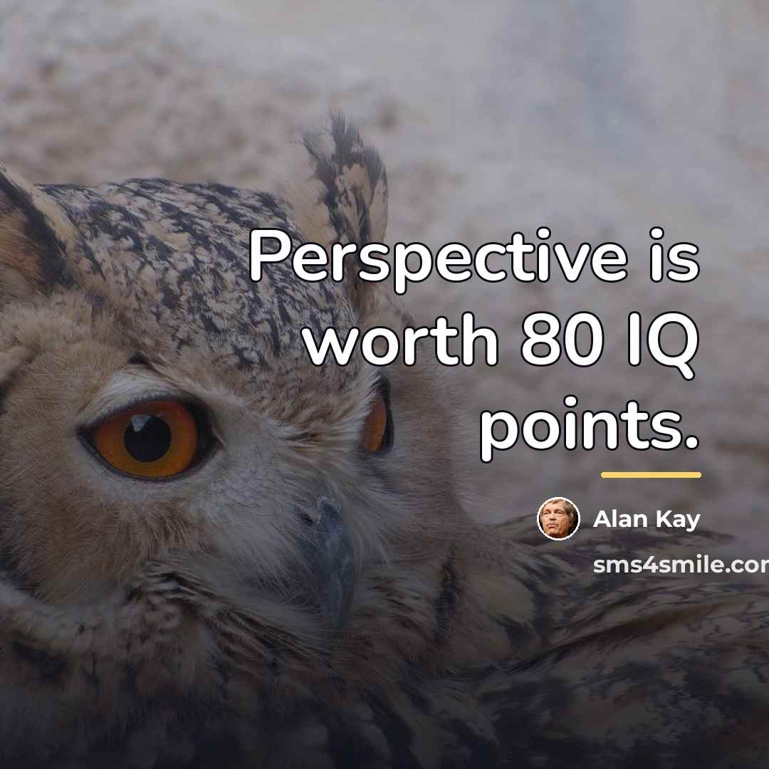 “Perspective is worth 80 IQ points.…” quote by Alan Kay