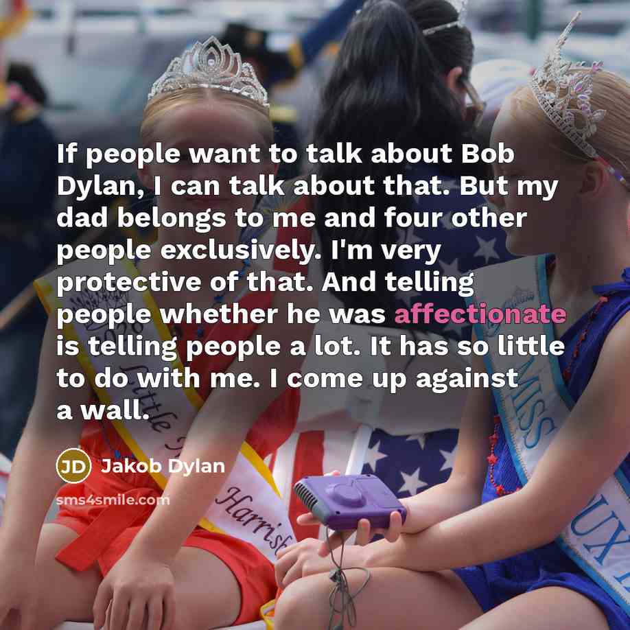 “If people want to talk about Bob Dylan, I can…” quote by Jakob Dylan