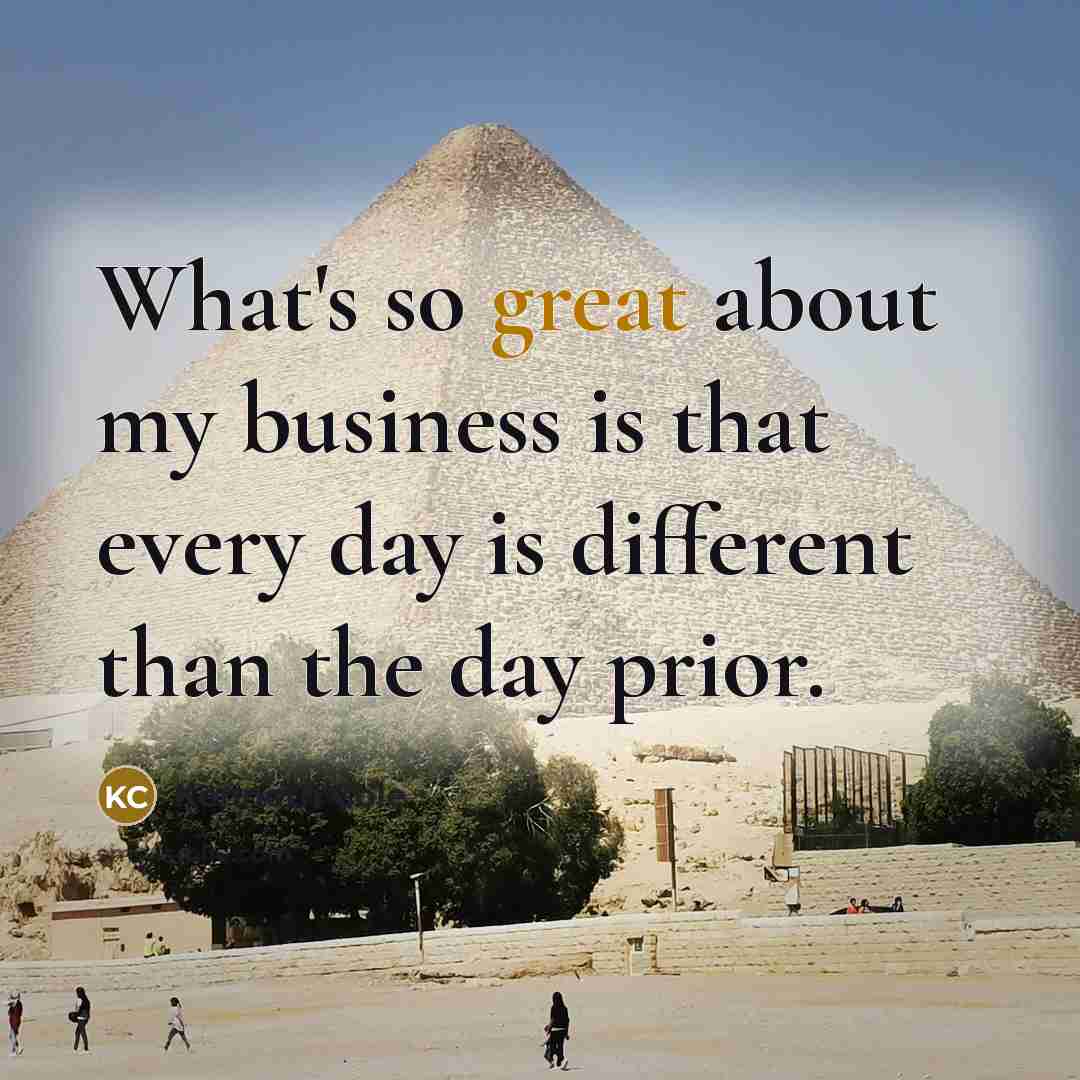 “What's so great about my business is that every day…” quote by Kenneth Cole