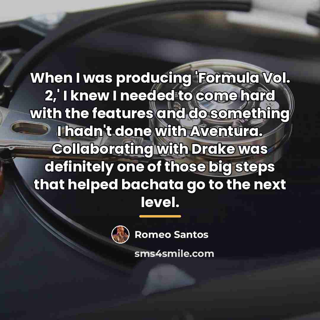 “When I was producing 'Formula Vol. 2,' I knew I…” quote by Romeo Santos